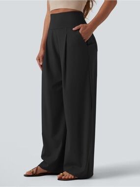 HALARA Softly Zero Airy High Waisted Tummy Control Wide-Leg Cool Touch Pants